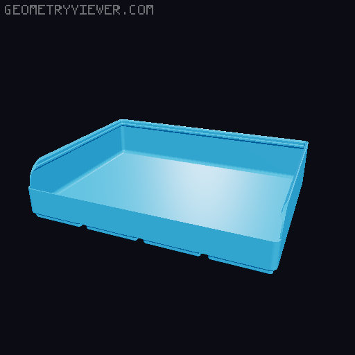Gridfinity rouded bins collection all sizes 3D model thumbnail