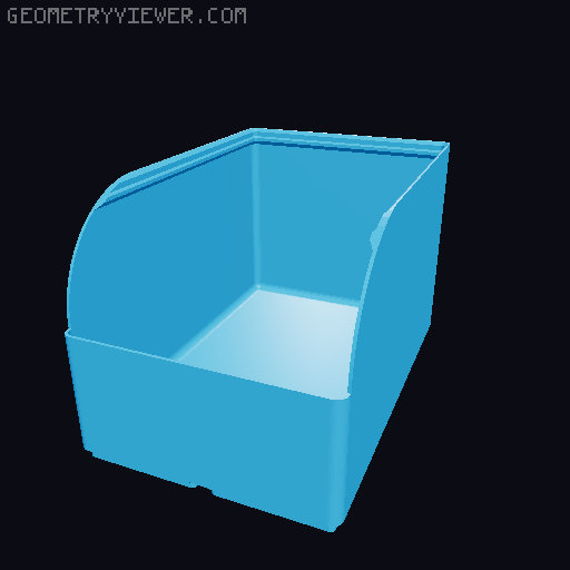 Gridfinity rouded bins collection all sizes 3D model thumbnail