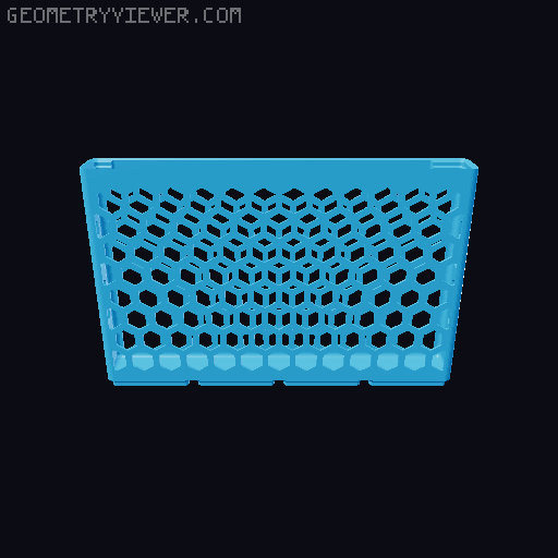 Gridfinity Hex Bins all sizes 3D model thumbnail