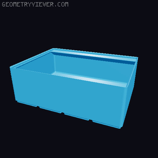 Gridfinity cups height 8 (60mm) collection 3D model thumbnail