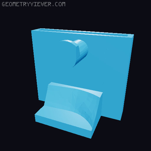 Benchy & Swatch mount - HSW 3D model thumbnail