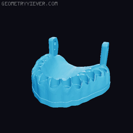 Bit Holder Teeth (Magnets on outside too) 3D model thumbnail