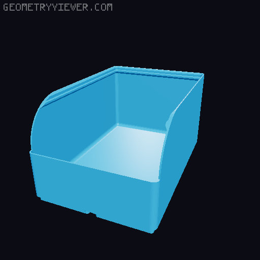 Gridfinity rouded bins collection all sizes 3D model thumbnail
