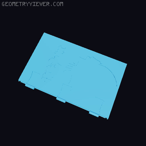 Desky a erby (crests) pro "Harry potter book box" 3D model thumbnail