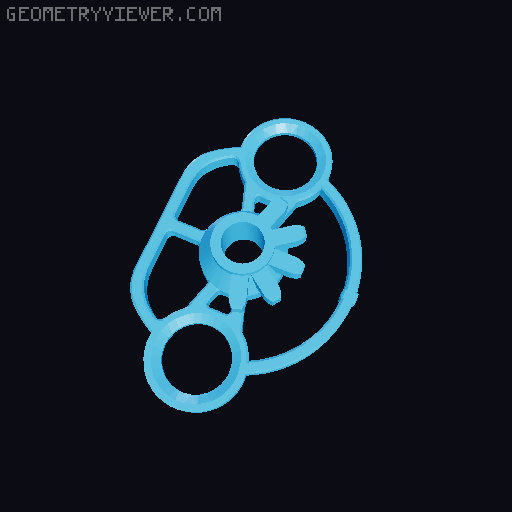 Bearing-less PS4 Controller Mini Wheel 3D model thumbnail