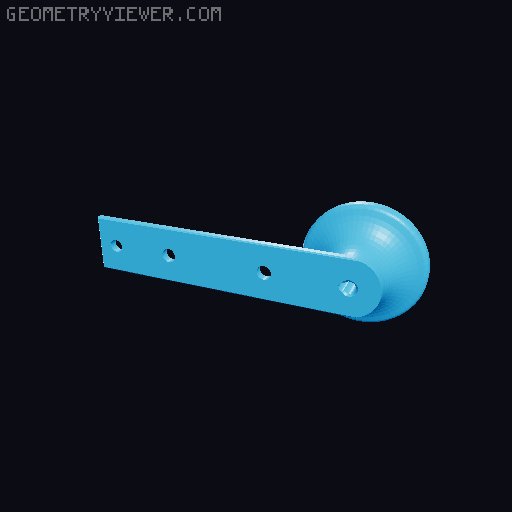 Morse code practice key 3D model thumbnail