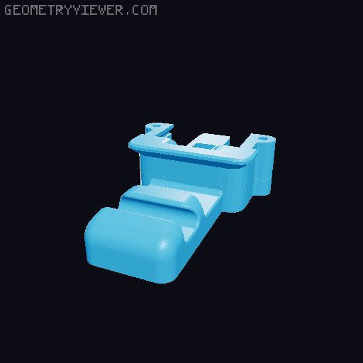 Steam Deck Deckmate Cable Strain Relief and Stand Combo 3D model thumbnail