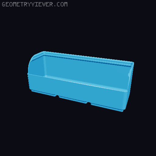 Gridfinity rouded bins collection all sizes 3D model thumbnail