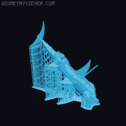 Hammership Miniature from Dungeons and Dragons Spelljammer 3D model thumbnail