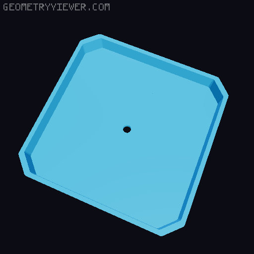 Settings Clock 3D model thumbnail