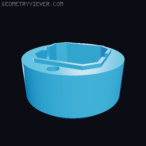 Center Differential for EXPLORER-MK1 3D PRINTED 1:10 RC CHASSIS 3D model thumbnail