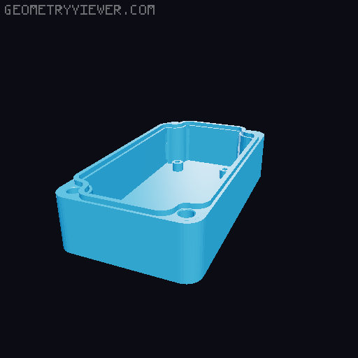 Apple HomeKey Reader with Raspberry Pi Weatherproof Gasketed Enclosure 3D model thumbnail