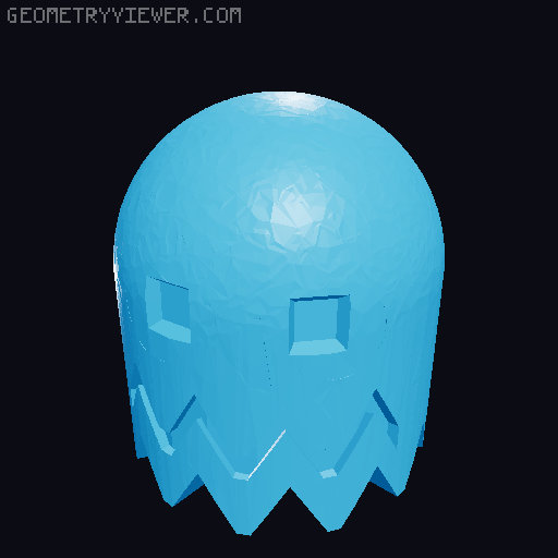 7 Cartoon Projectiles - For PIP Rocket Launcher (Ghosts and Minions added) 3D model thumbnail
