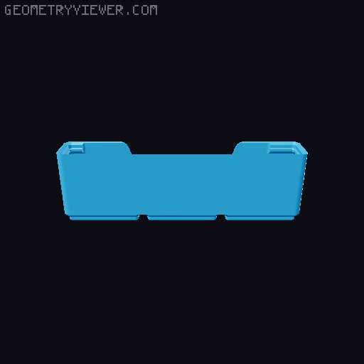 Gridfinity wall cutout collection 3D model thumbnail