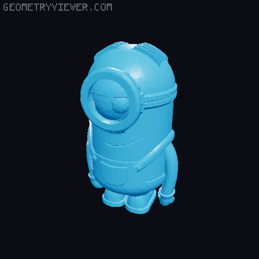 7 Cartoon Projectiles - For PIP Rocket Launcher (Ghosts and Minions added) 3D model thumbnail
