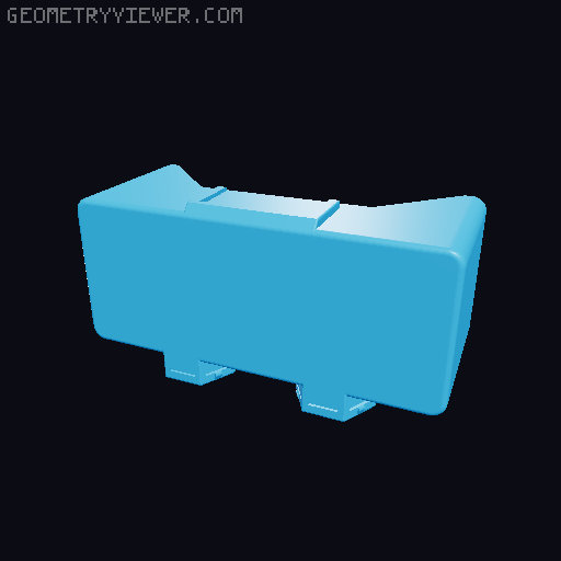 Storage box for Honeycomb storage wall - many sizes 3D model thumbnail