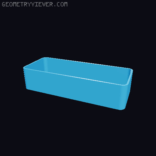 Bin for Ikea skadis - 564 models - hooks need support 3D model thumbnail