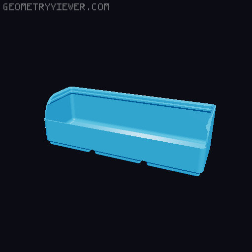 Gridfinity rouded bins collection all sizes 3D model thumbnail