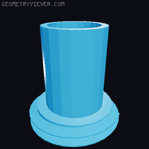 GOEWS Threaded insert shelf 3D model thumbnail