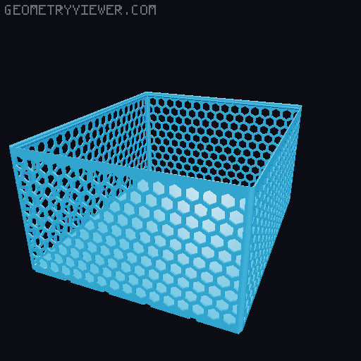 Gridfinity Hex Bins all sizes 3D model thumbnail