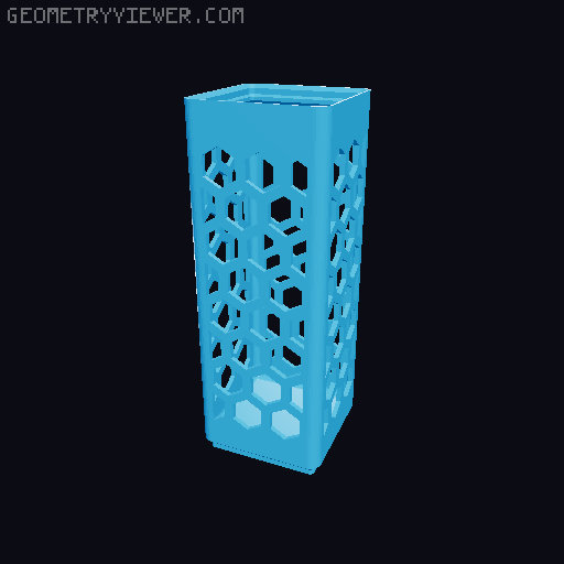 Gridfinity Hex Bins all sizes 3D model thumbnail