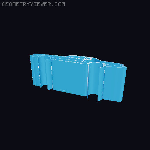 Car silhouettes! different models 3D model thumbnail