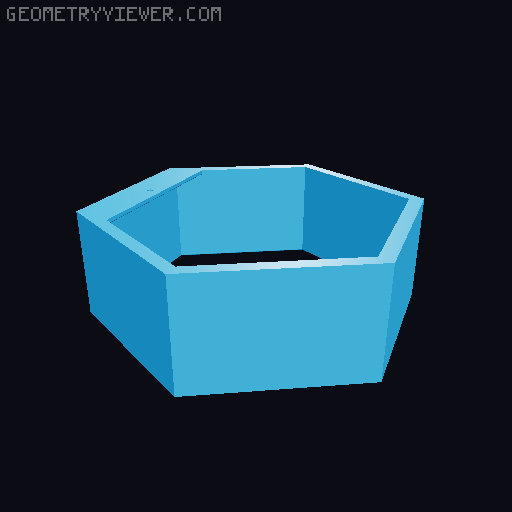 Honeycomb Shelves 3D model thumbnail