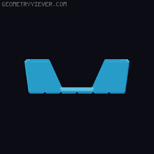 Gridfinity wall cutout collection 3D model thumbnail