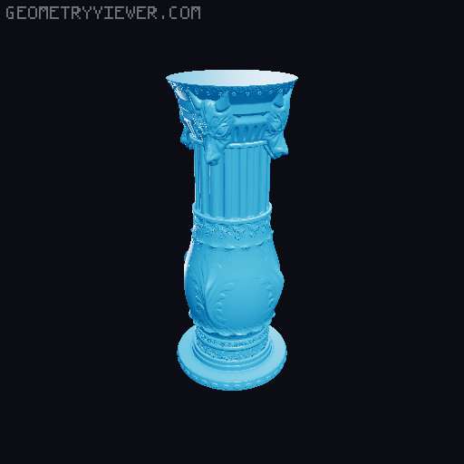 Modular Pillar Pack Vol. 1 – 9 pc Architectural Columns (28/32mm Scale) 3D model thumbnail