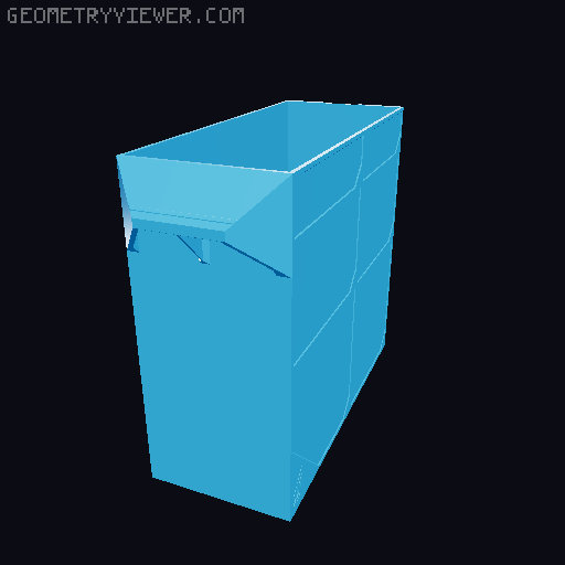 GEN2 185-1W-3H Classic Drawer 3D model thumbnail