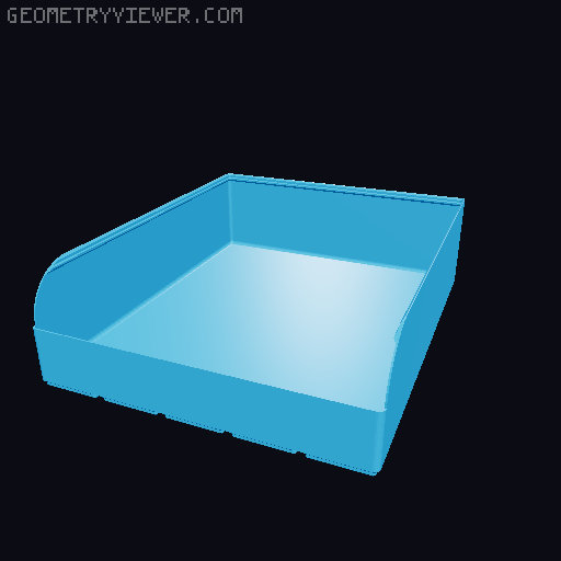 Gridfinity rouded bins collection all sizes 3D model thumbnail