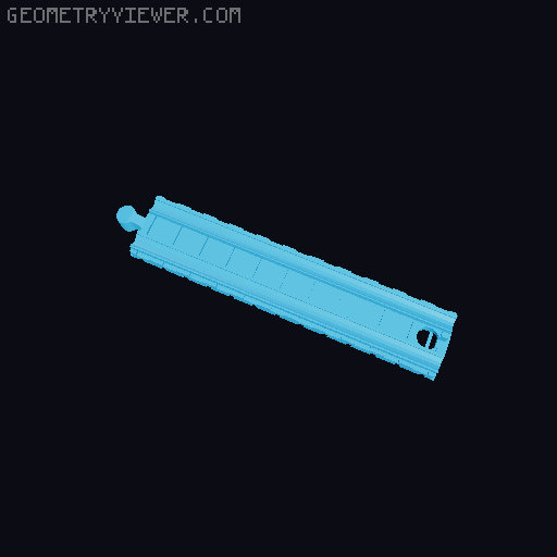 Wooden railway bridge system for Fischertechnik 3D model thumbnail