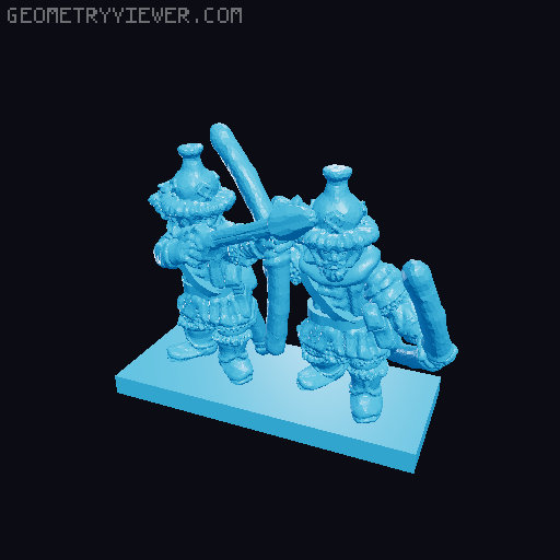 Lake-Town Archers 10mm Scale 3D model thumbnail