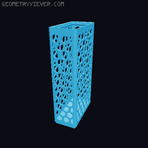 Gridfinity Hex Bins all sizes 3D model thumbnail