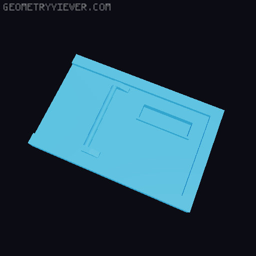 MINI GARAGE DIORAMA FOR 1/64 SCALE DIECASTS - OPTIMIZED FOR FDM PRINTING 3D model thumbnail