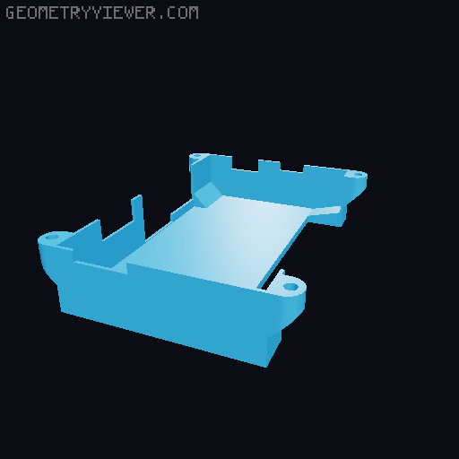 a603 jetson carrier case 3D model thumbnail