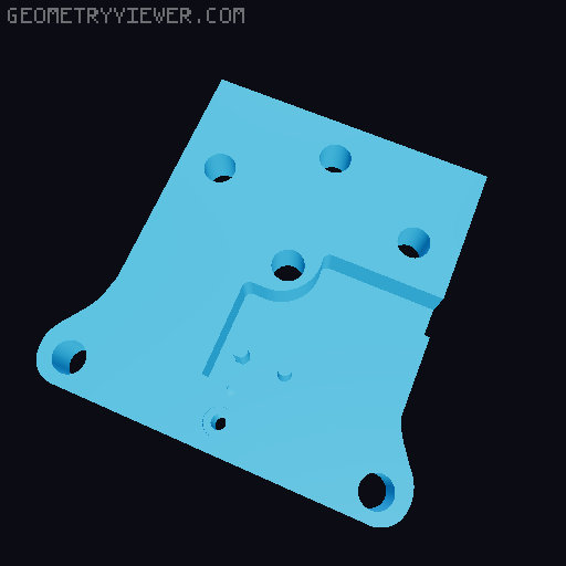 Evantis 5015 Toolhead Filament Sensor 3D model thumbnail