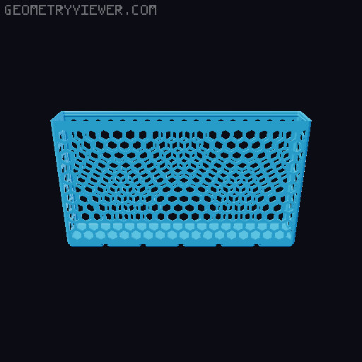 Gridfinity Hex Bins all sizes 3D model thumbnail