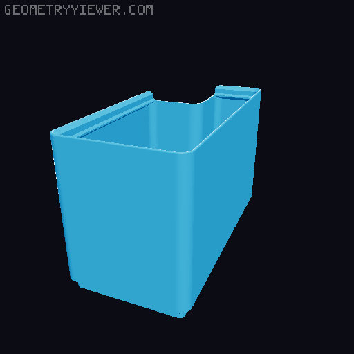 2020 Extrusion Gridfinity Baseplates and Bins 3D model thumbnail