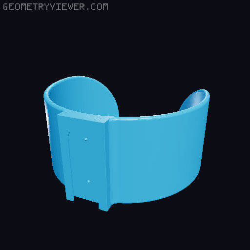 Multiboard flask holders in various sizes 3D model thumbnail