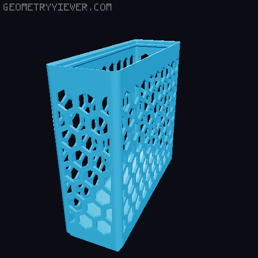 Gridfinity Hex Bins all sizes 3D model thumbnail