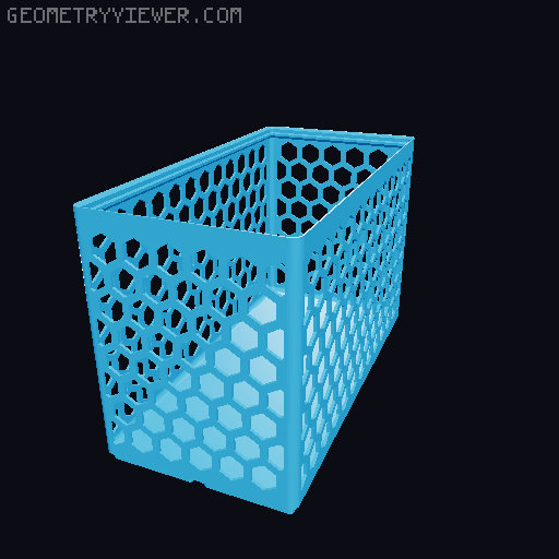Gridfinity Hex Bins all sizes 3D model thumbnail
