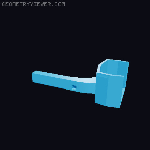 Generic Webcam Mount for Ender 3 S1 3D model thumbnail