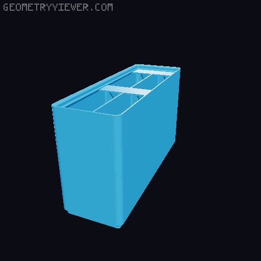 Gridfinity Ultra Light Bins - Divider Label Edition 3D model thumbnail