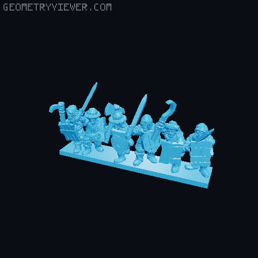 Lake-Town Warmaster Army 10mm Scale 3D model thumbnail
