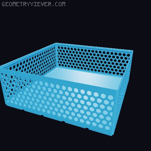 Gridfinity Hex Bins all sizes 3D model thumbnail