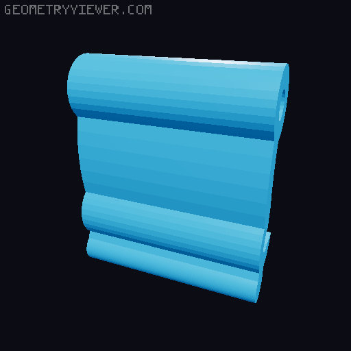 Brad Nail Storage Box v2 3D model thumbnail