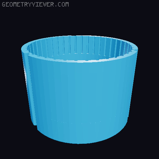 Prusament Master-Spool - Inner width dimensions 60mm, 70mm, 80mm, 90mm, 100mm 3D model thumbnail