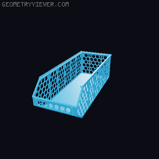 Stackable Baskets 3D model thumbnail
