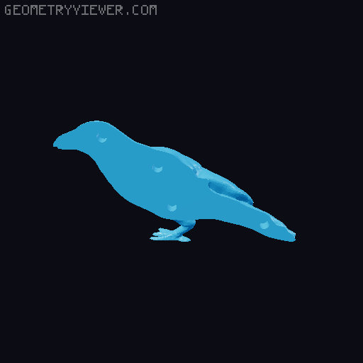 Scare Crow - Raven - Vogelscheuche - Rabe 3D model thumbnail